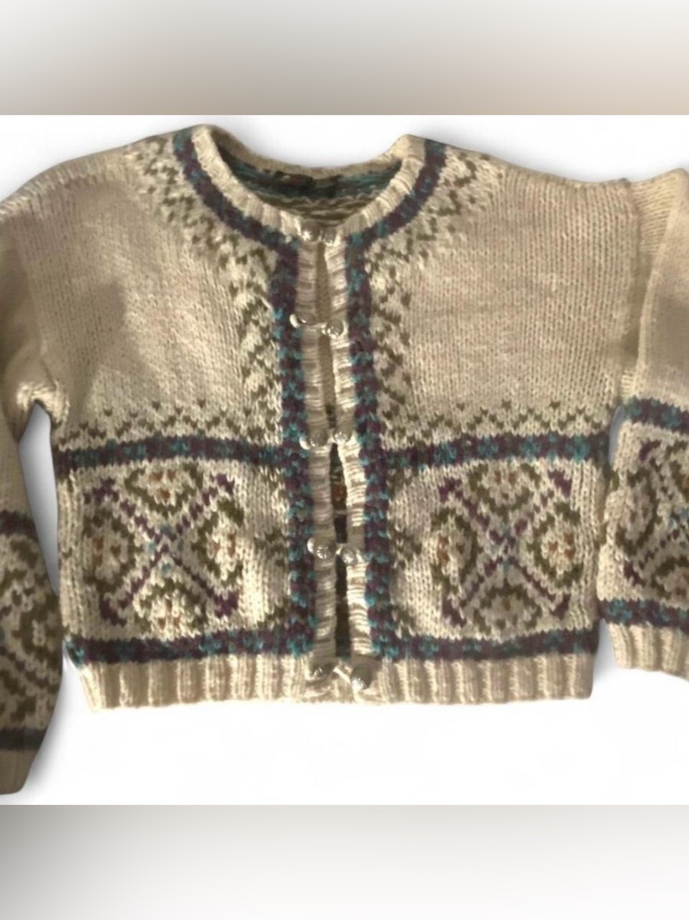 Vintage fair isle cardigan